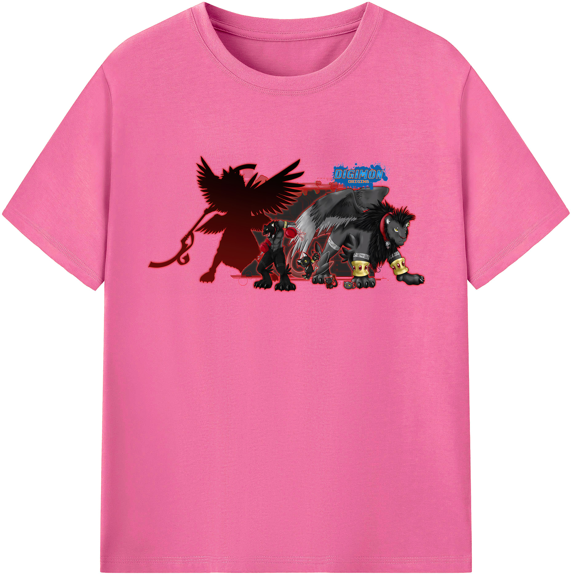 （画像用） Digimon デジタルモンスター/デジモン レディースカジュアルプリントTシャツ（綿100％）